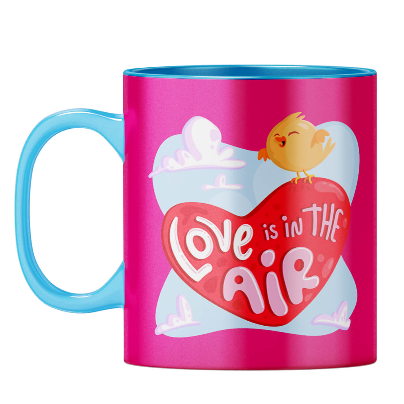 Love is in the air Coffee Mug Light Blue