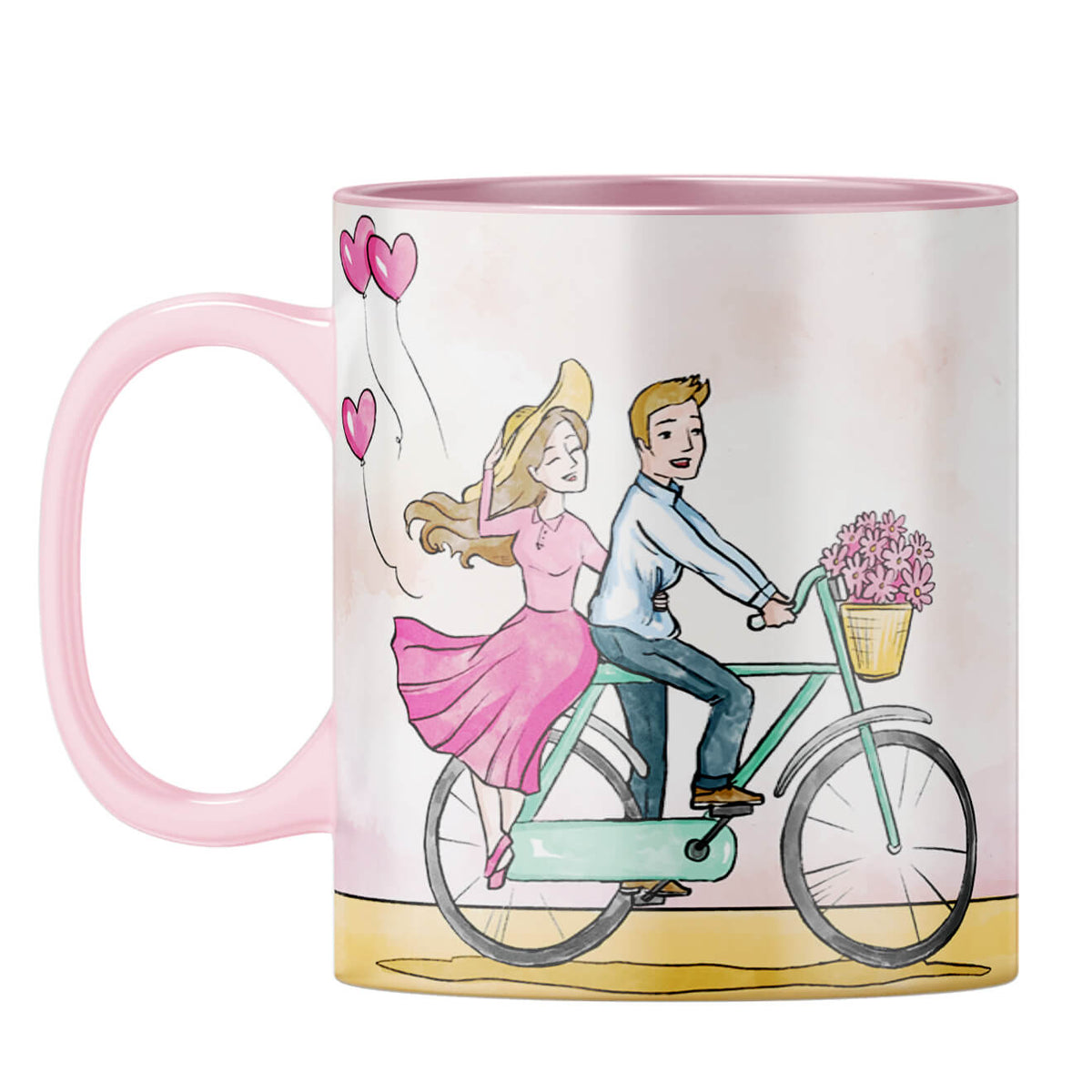 Love is on it's way Coffee Mug Pink
