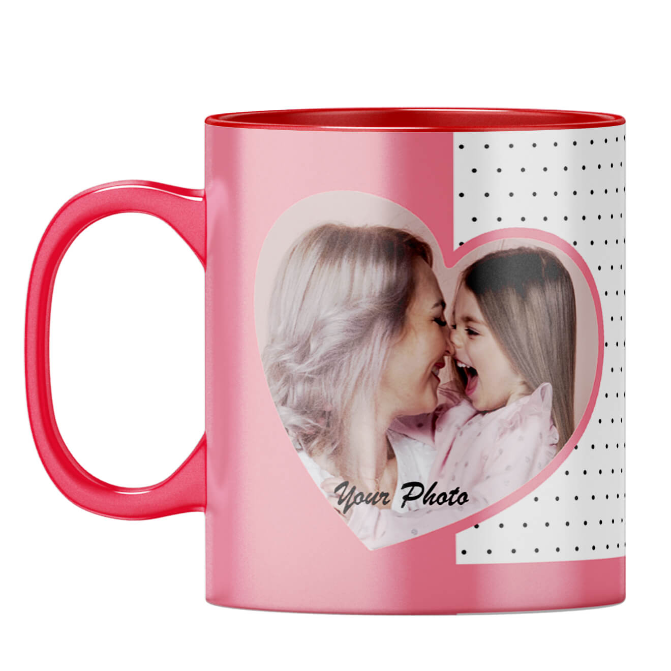 Love Mom Coffee Mug Red