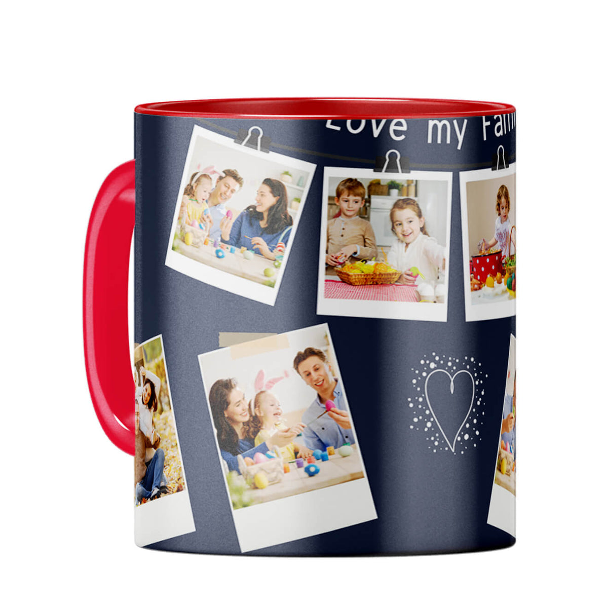 Love My Family Coffee Mug Red
