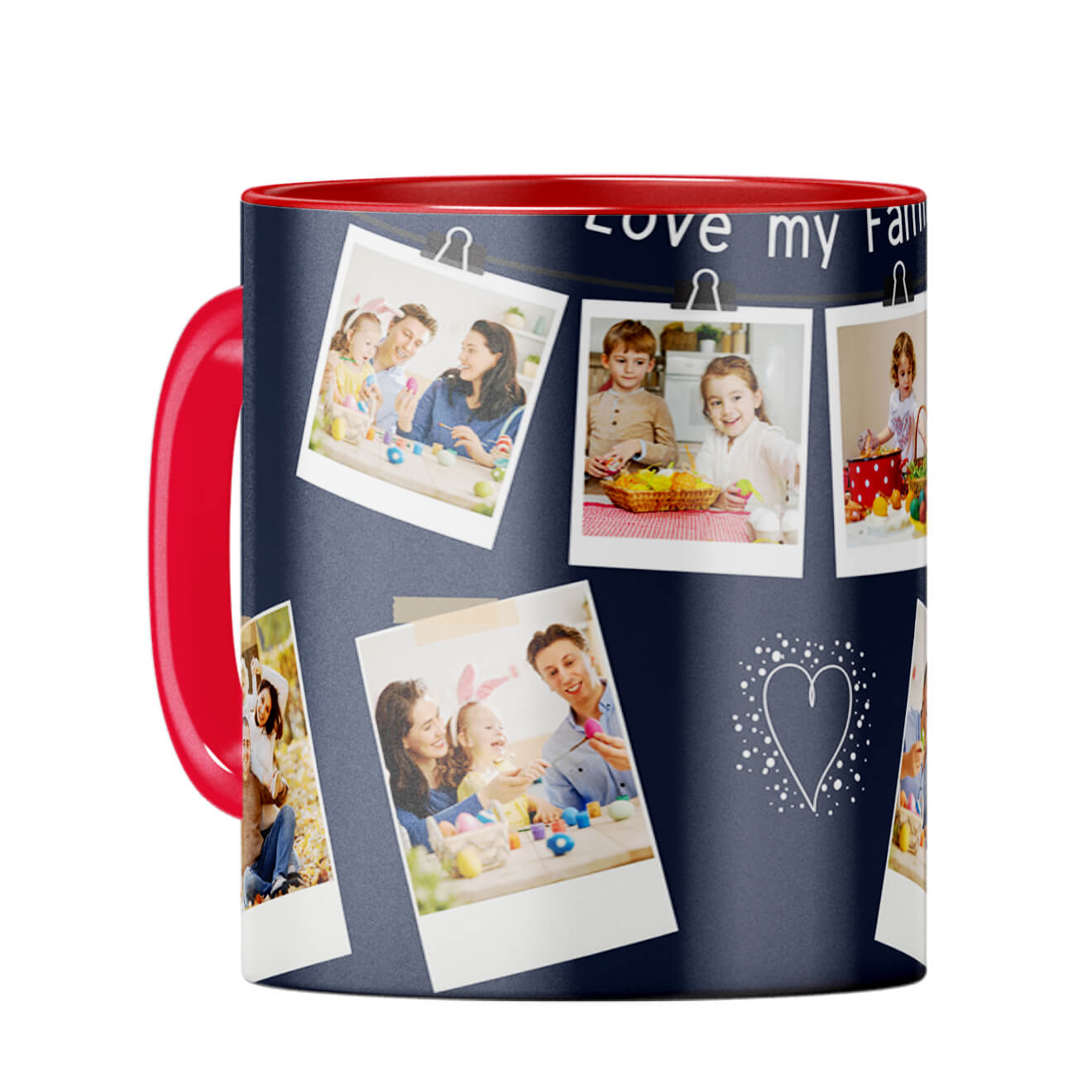 Love My Family Coffee Mug Red