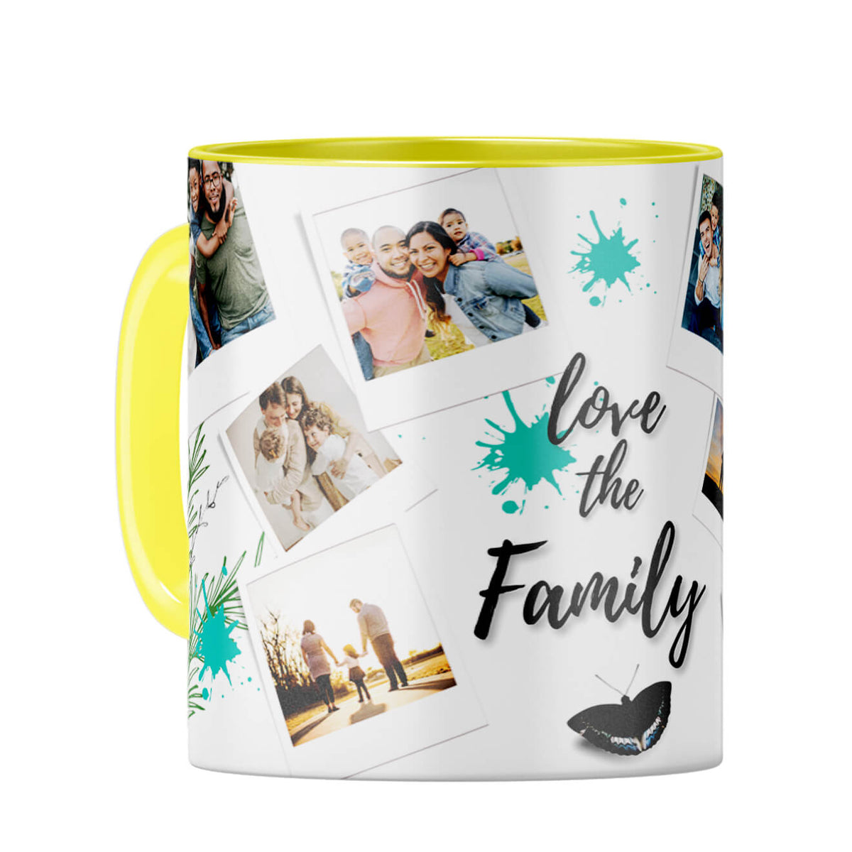 Love The Family Coffee Mug Yellow