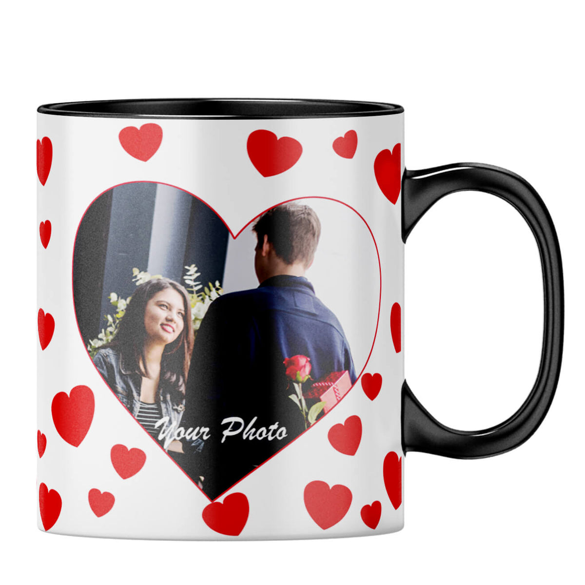 Loving Hearts Coffee MugB-Black