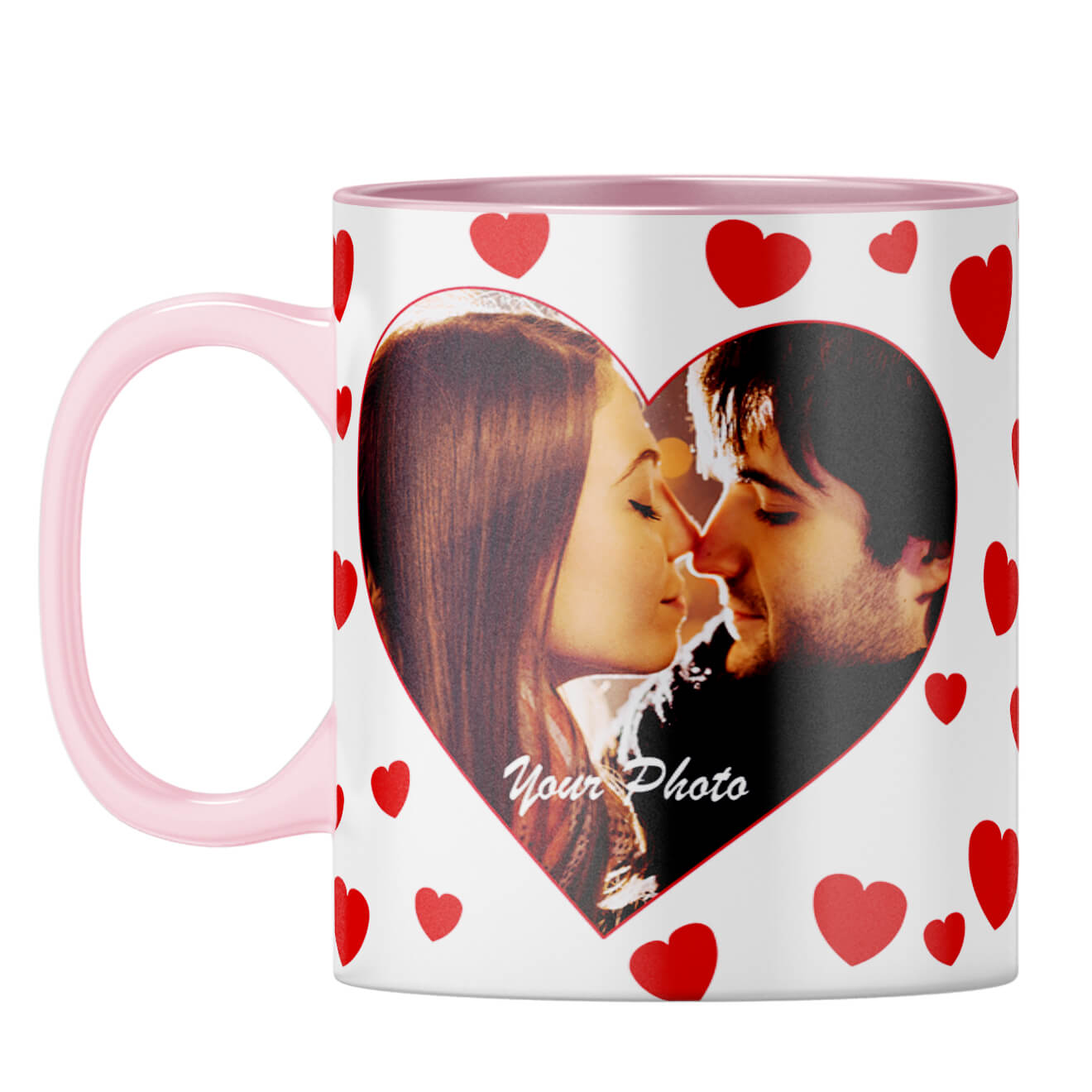Loving Hearts Coffee Mug Pink
