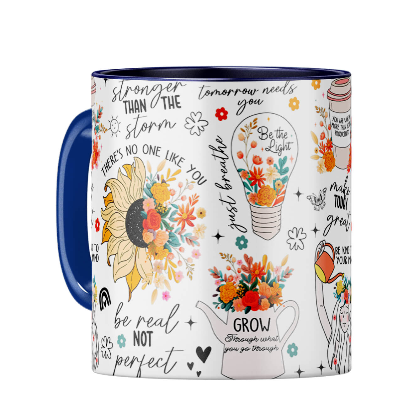 Make Today Great Coffee Mug Dark Blue