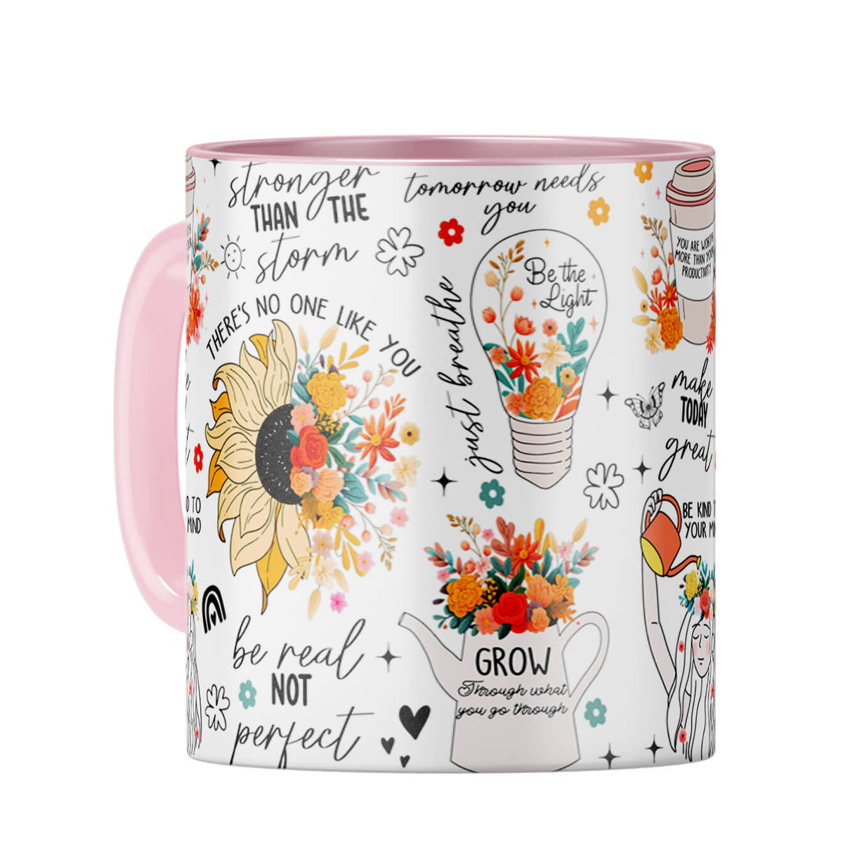 Make Today Great Coffee Mug Pink