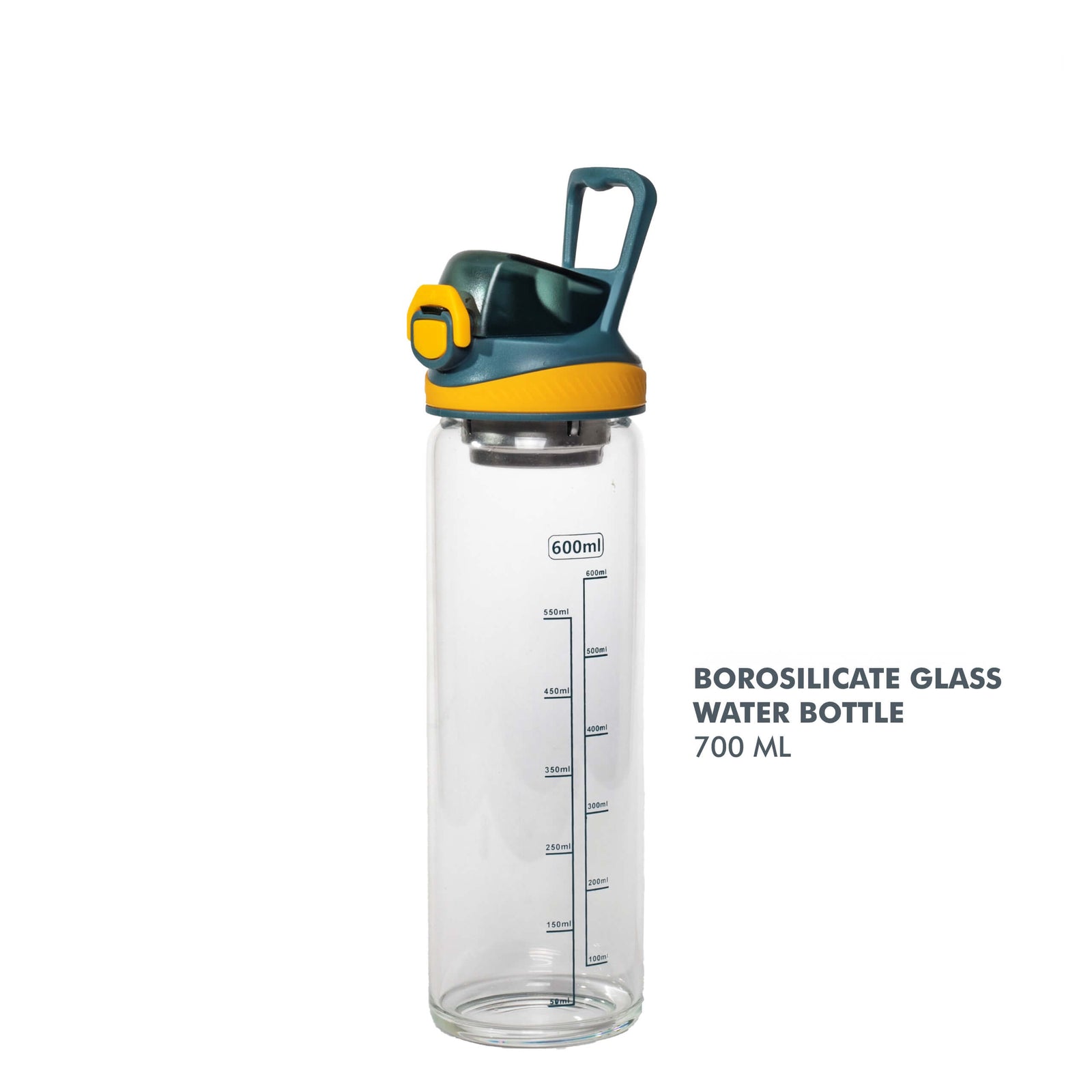 Measurement Borosilicate Glass Bottle - 700 ML