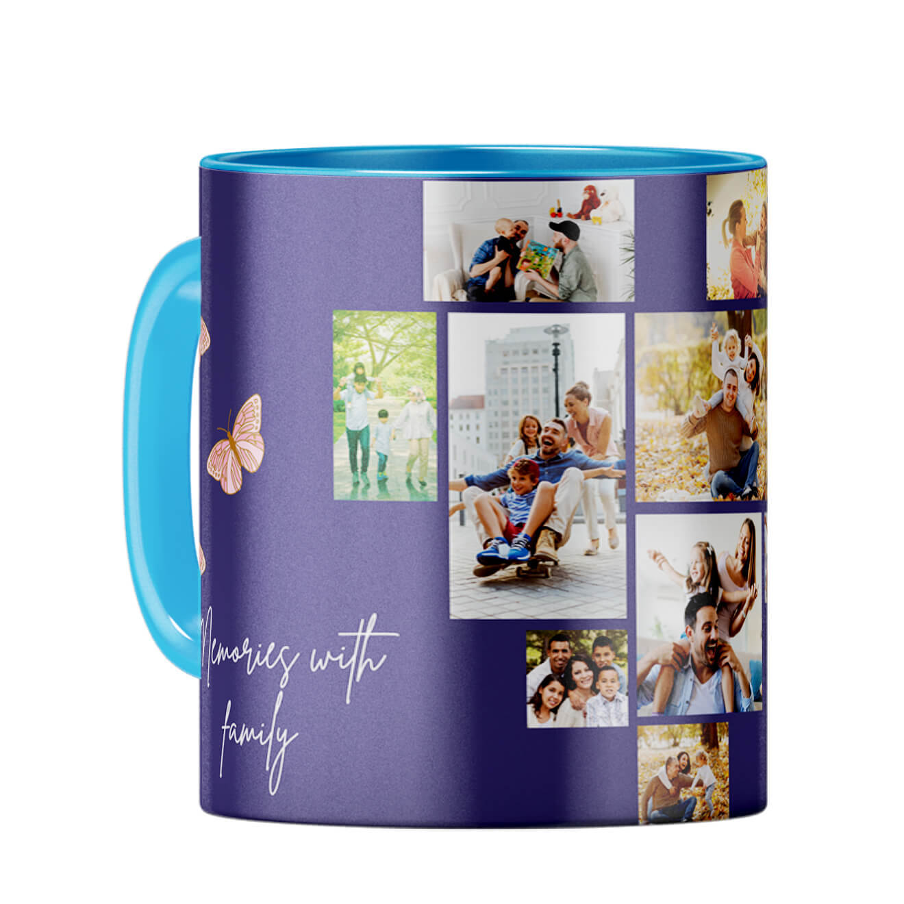 Memories with Family Coffee Mug Light Blue