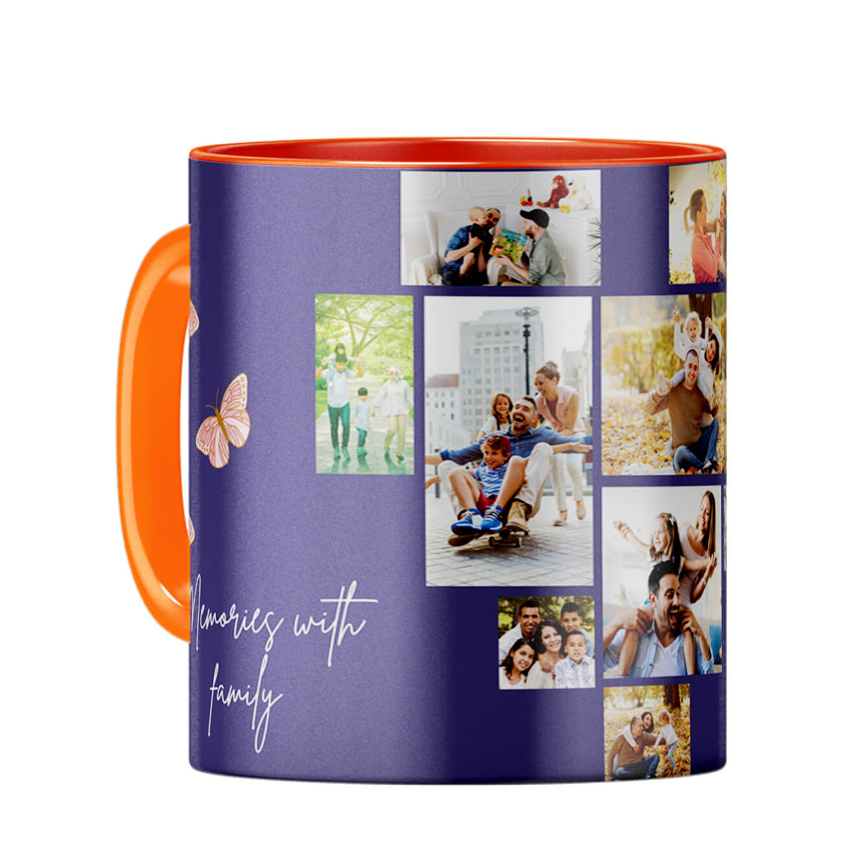 Memories with Family Coffee Mug Orange