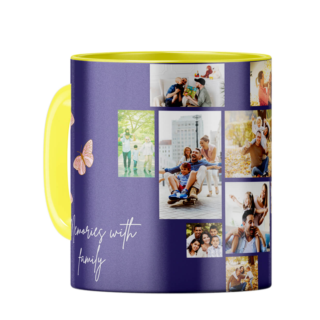 Memories with Family Coffee Mug Yellow