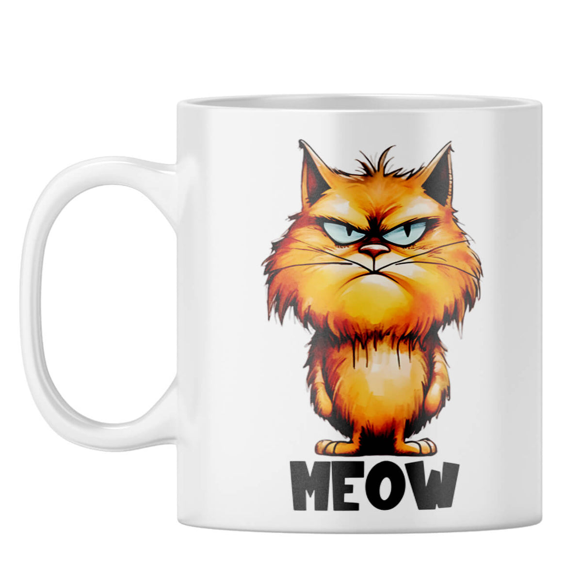 Meow Coffee Mug White