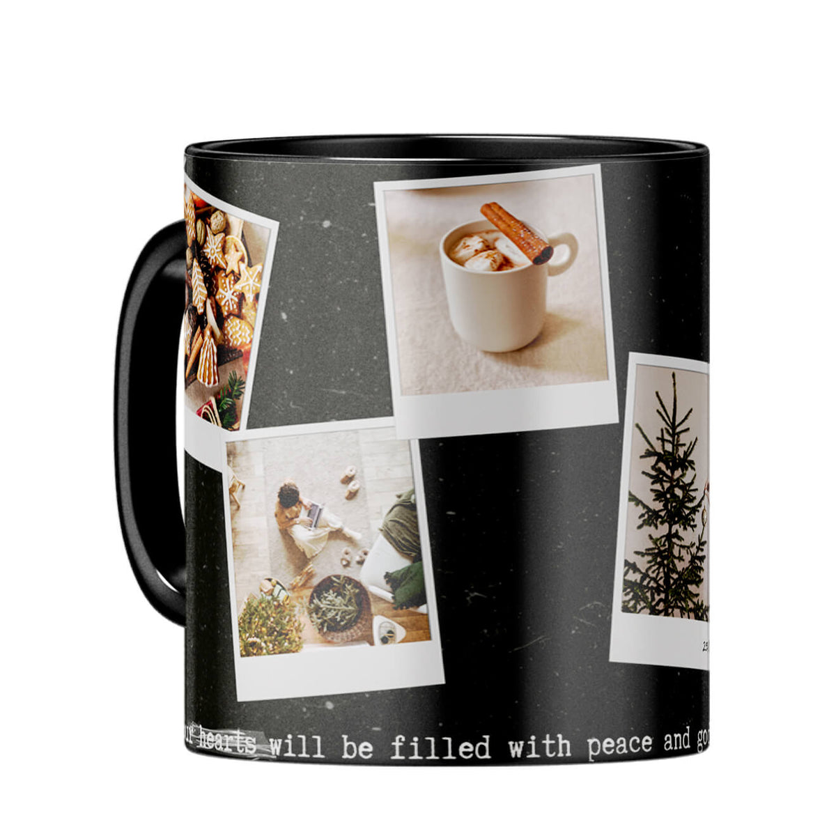 Merry Christmas Coffee Mug Black
