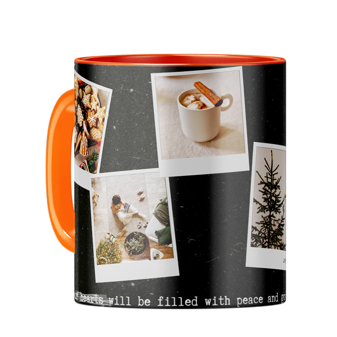 Merry Christmas Coffee Mug Orange