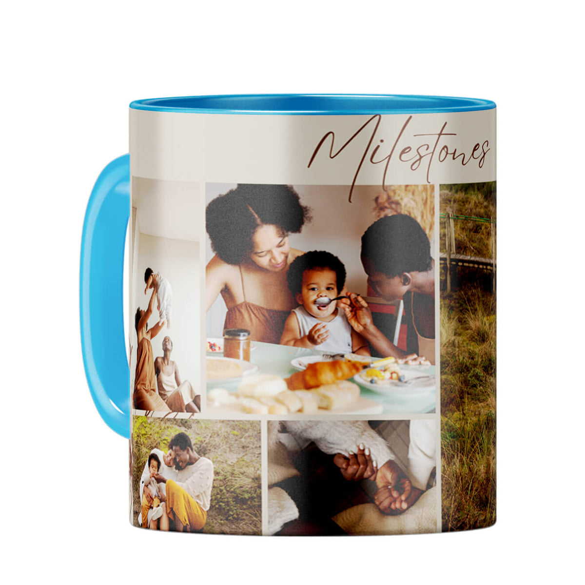 Milestones Coffee Mug Light Blue