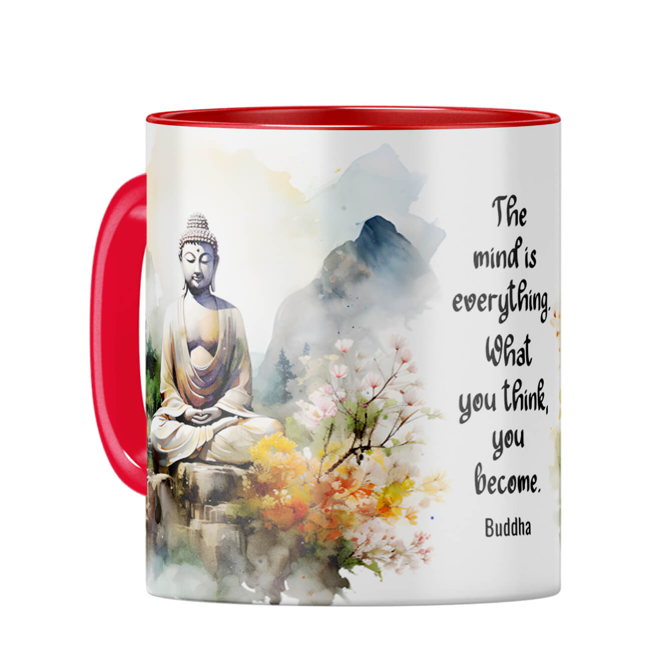 Mind is Everything Coffee Mug Red