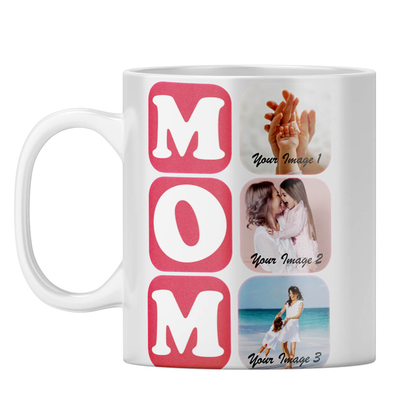 MOM Collage Coffee Mug White