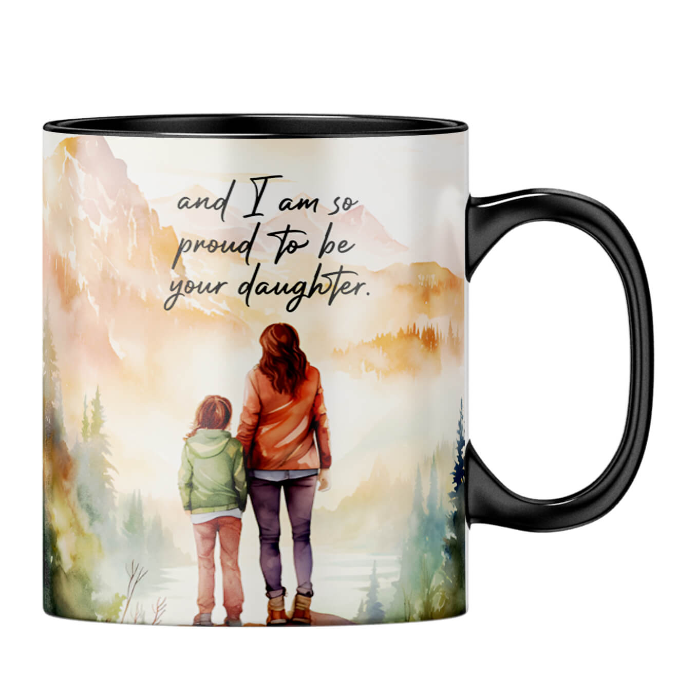 Mom Inspires Me Coffee MugB-Black