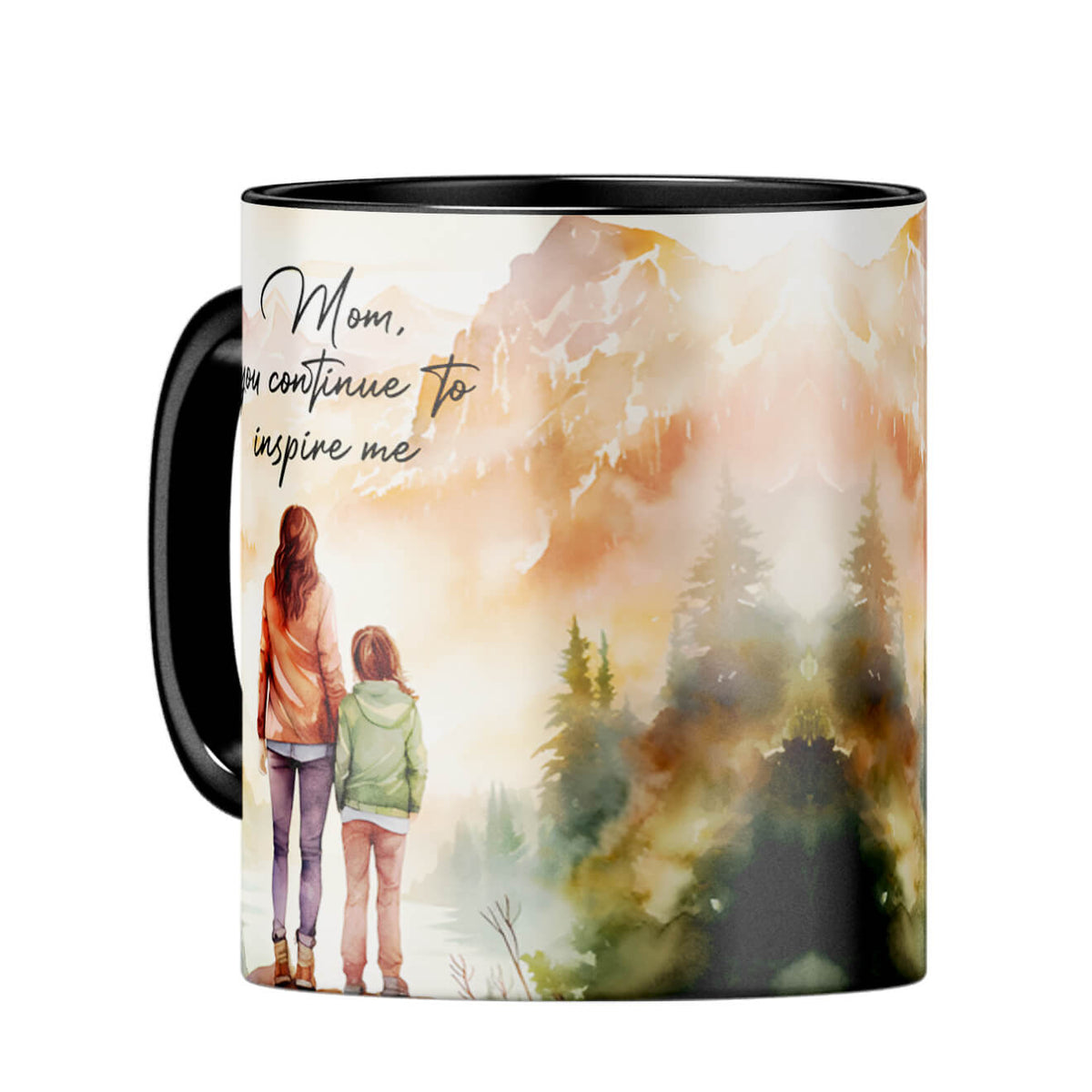 Mom Inspires Me Coffee MugC-Black