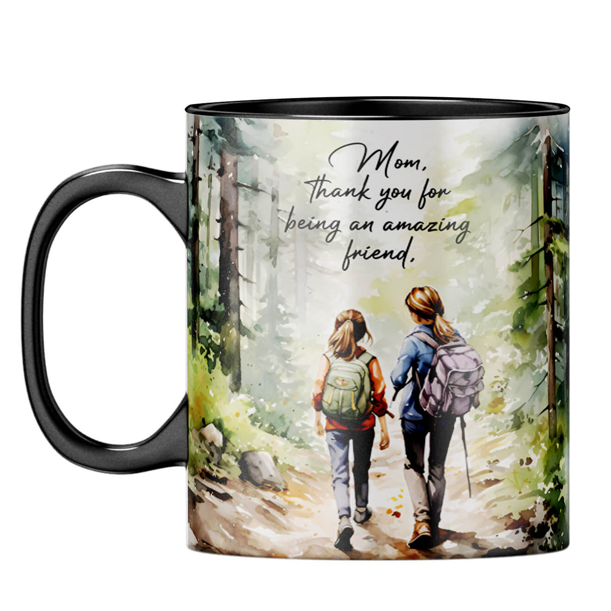 Mom is Amazing Friend Coffee Mug Black