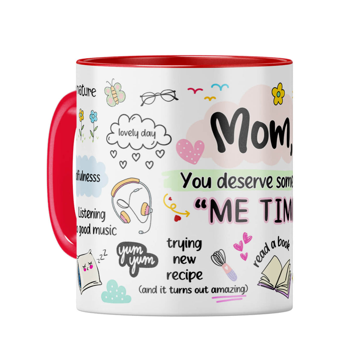 Mom Me Time Coffee Mug Red