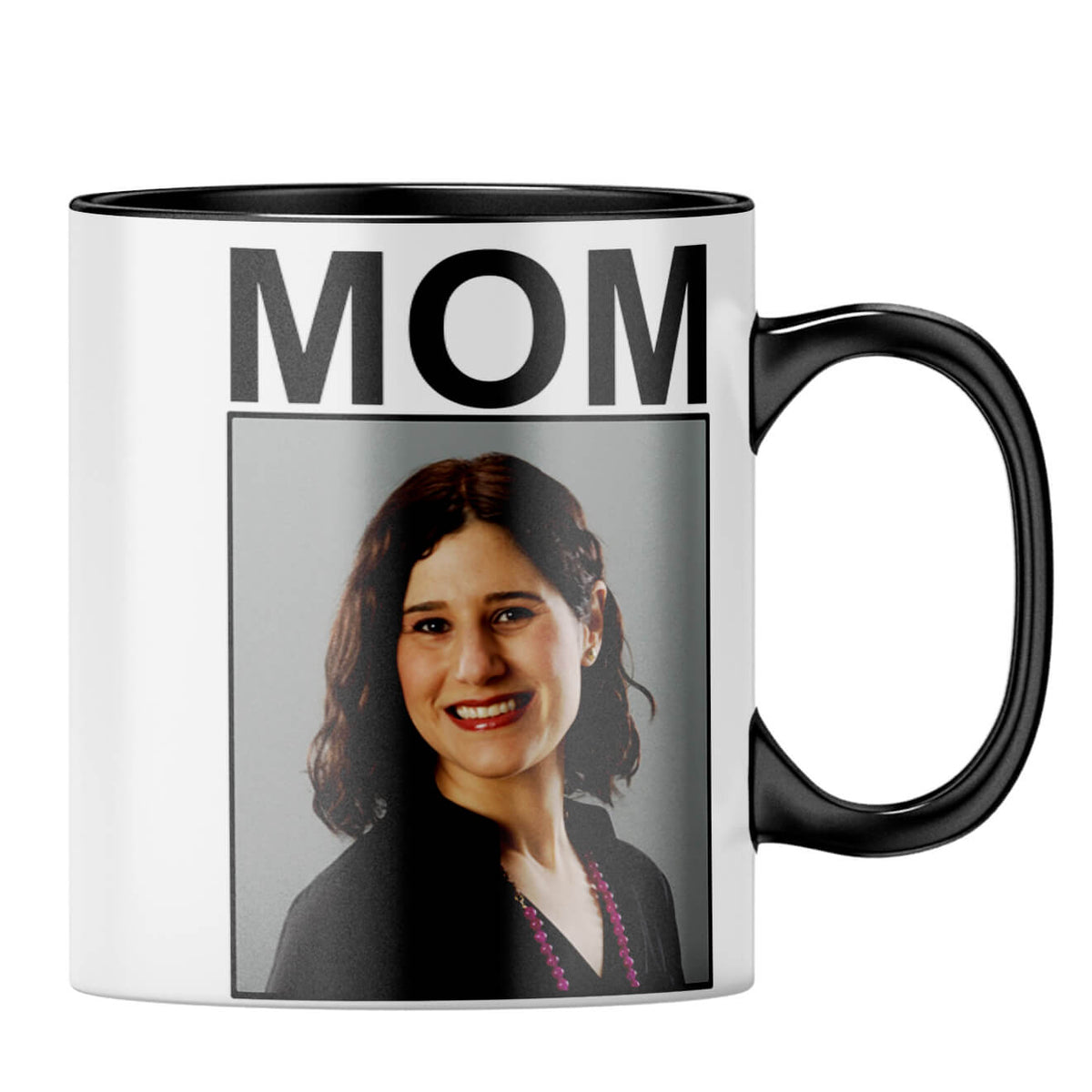 Mom Nutritional Fact Coffee MugB-Black