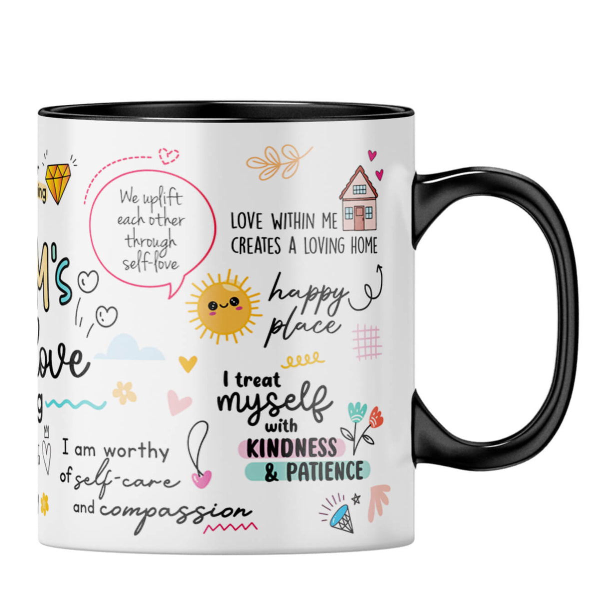 Mom Selft Love Coffee MugB-Black