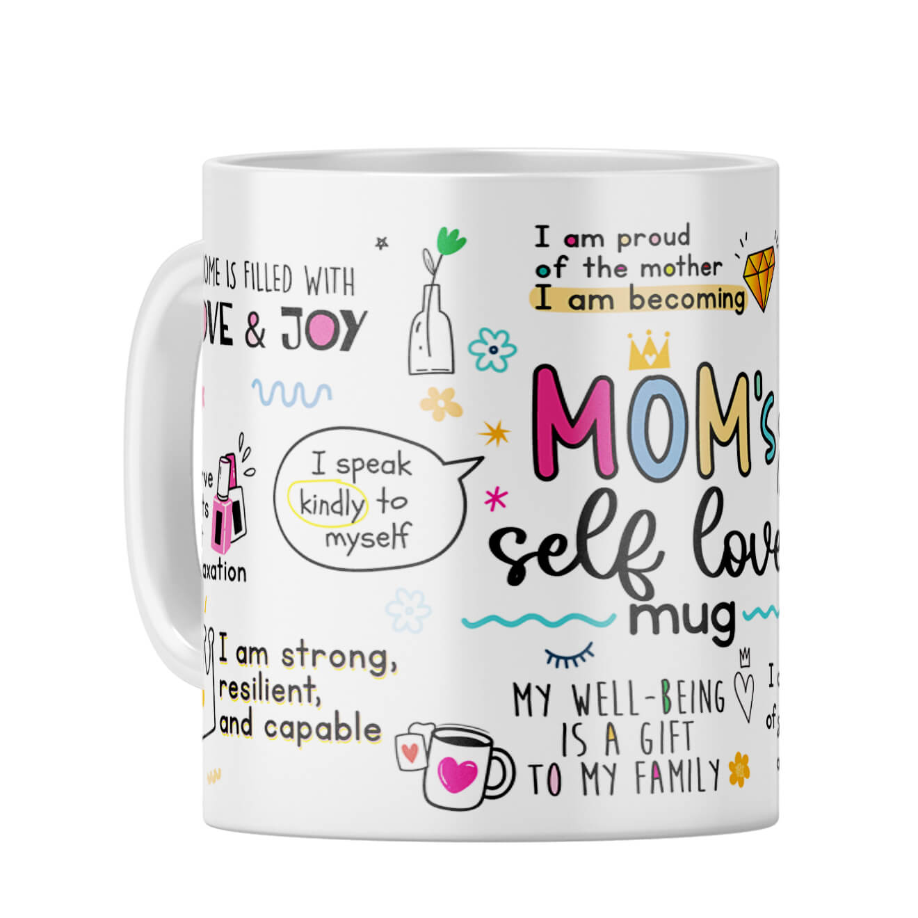 Mom Selft Love Coffee Mug White