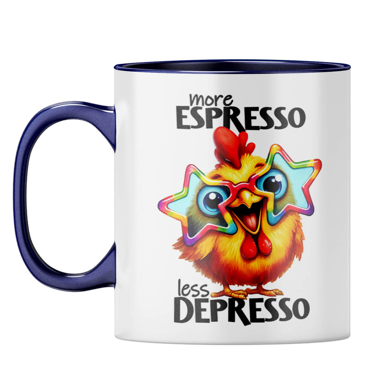 More Espresso Coffee Mug Dark Blue