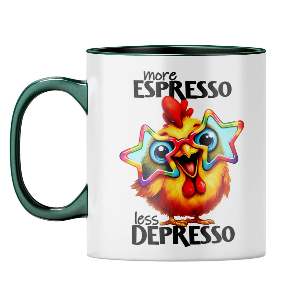 More Espresso Coffee Mug Dark Green