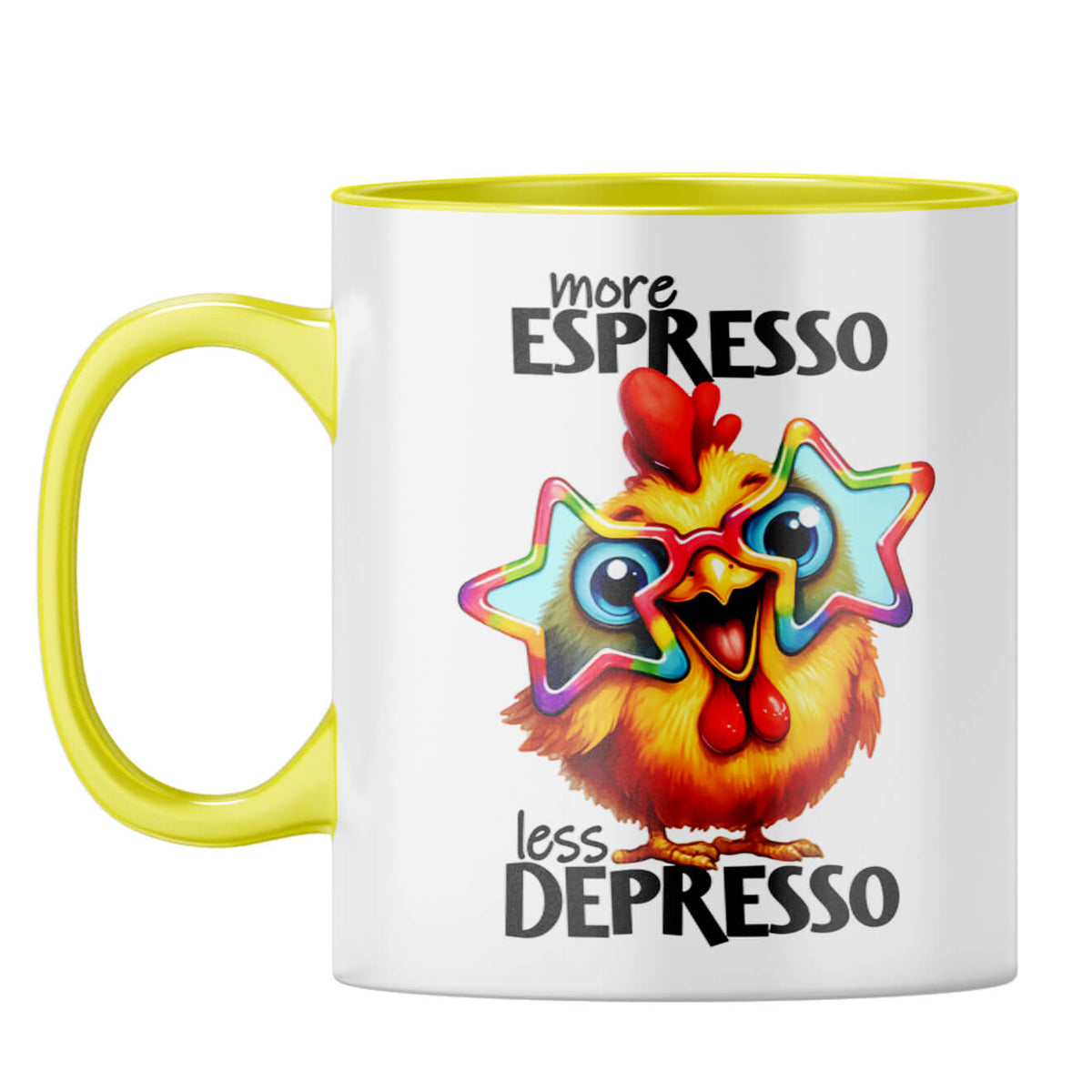 More Espresso Coffee Mug Yellow
