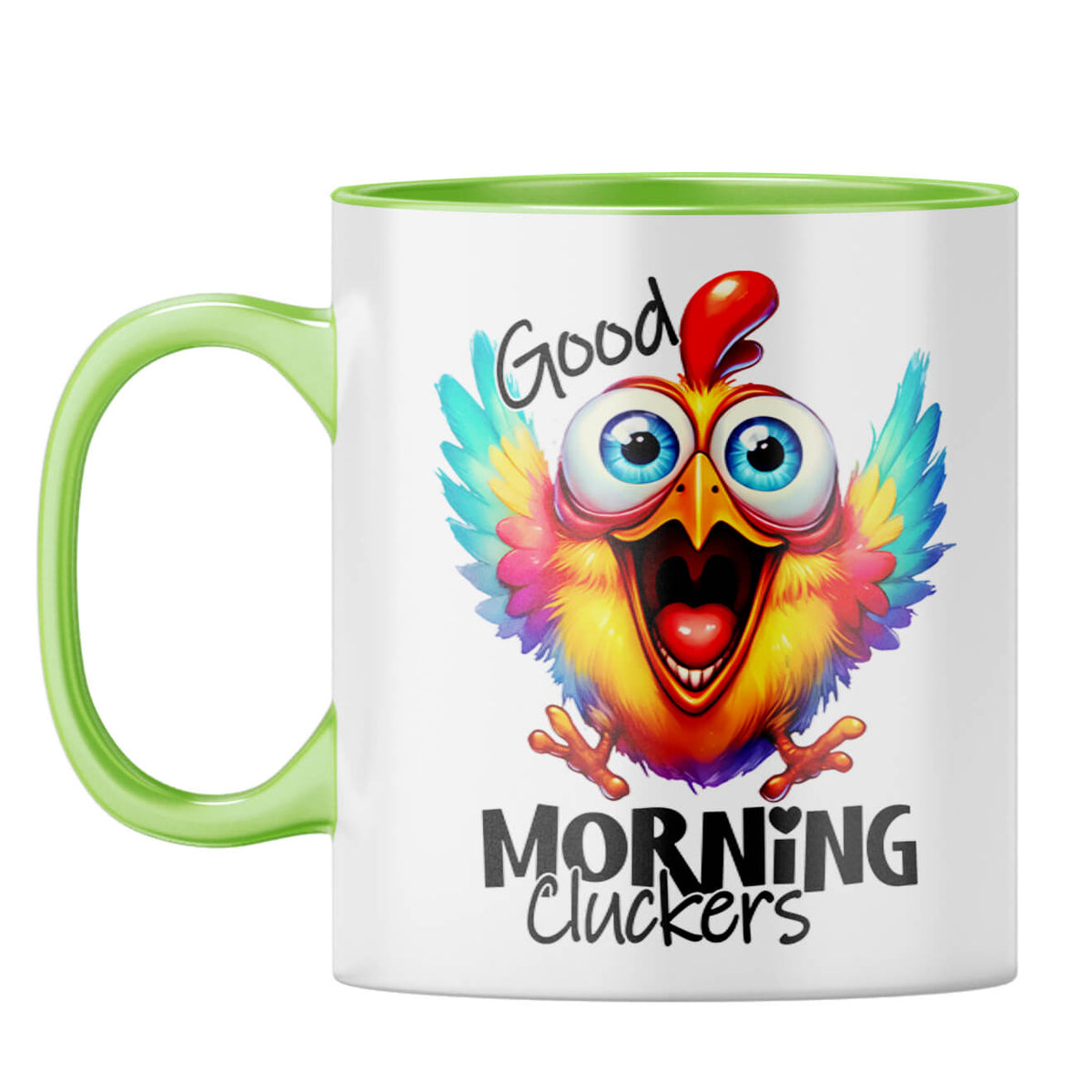 Morning Cluckers Coffee Mug Light Green
