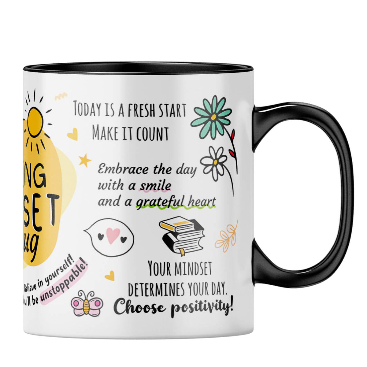 Morning Mindset Coffee MugB-Black