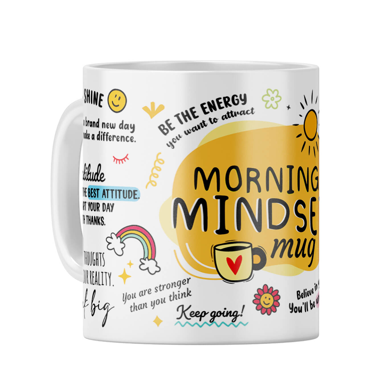 Morning Mindset Coffee Mug White