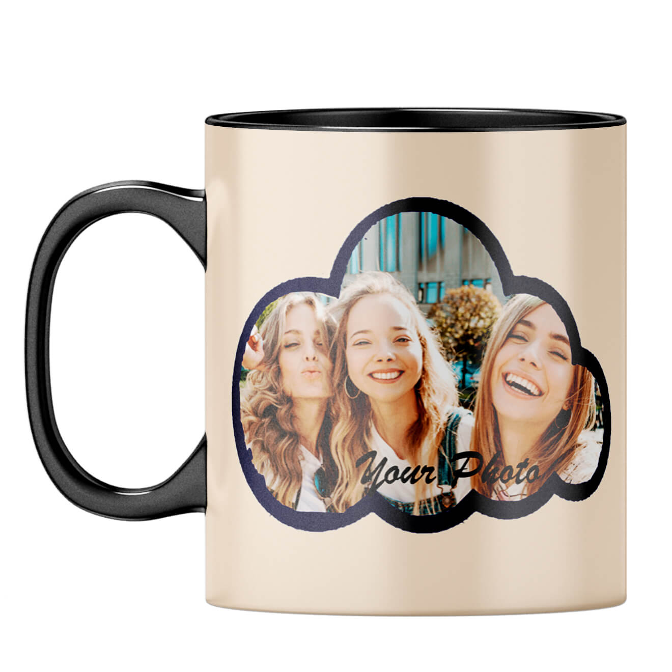 Morning With Smile Coffee Mug Black