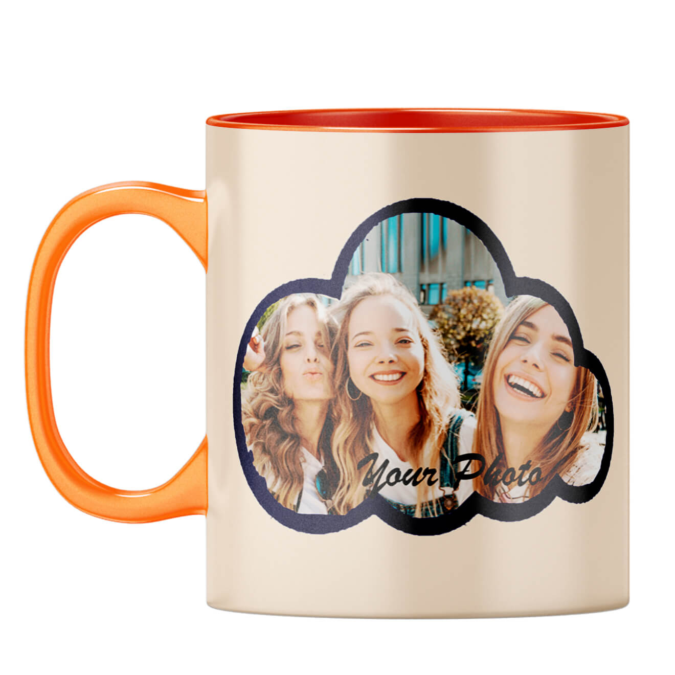 Morning With Smile Coffee Mug Orange