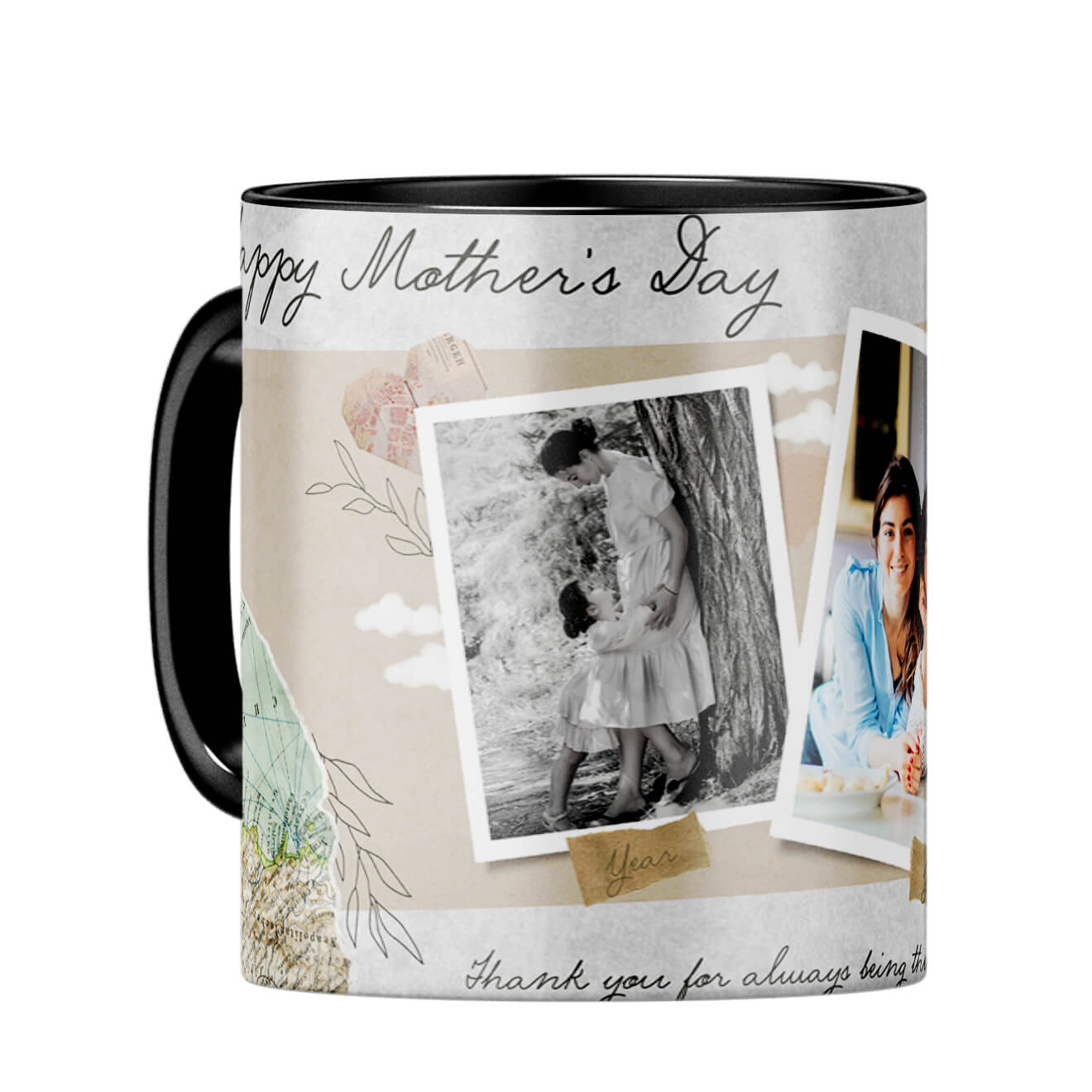 Mothers Day Then and Now Coffee Mug