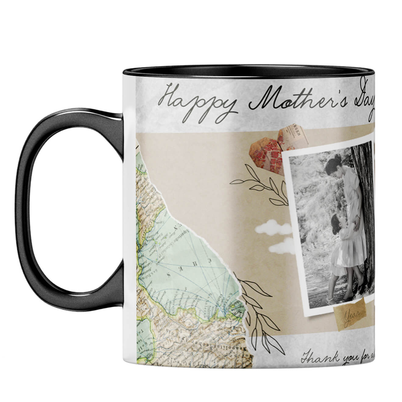 Mothers Day Then and Now Coffee Mug