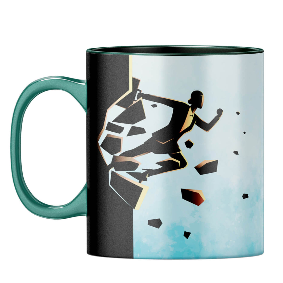 Motivational Quote Coffee Mug Coffee Mug Dark Green