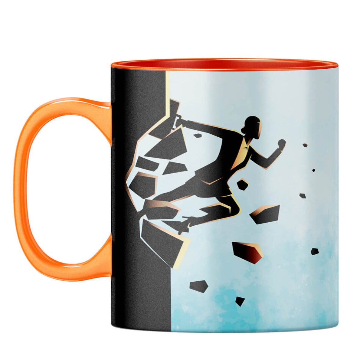 Motivational Quote Coffee Mug Coffee Mug Orange