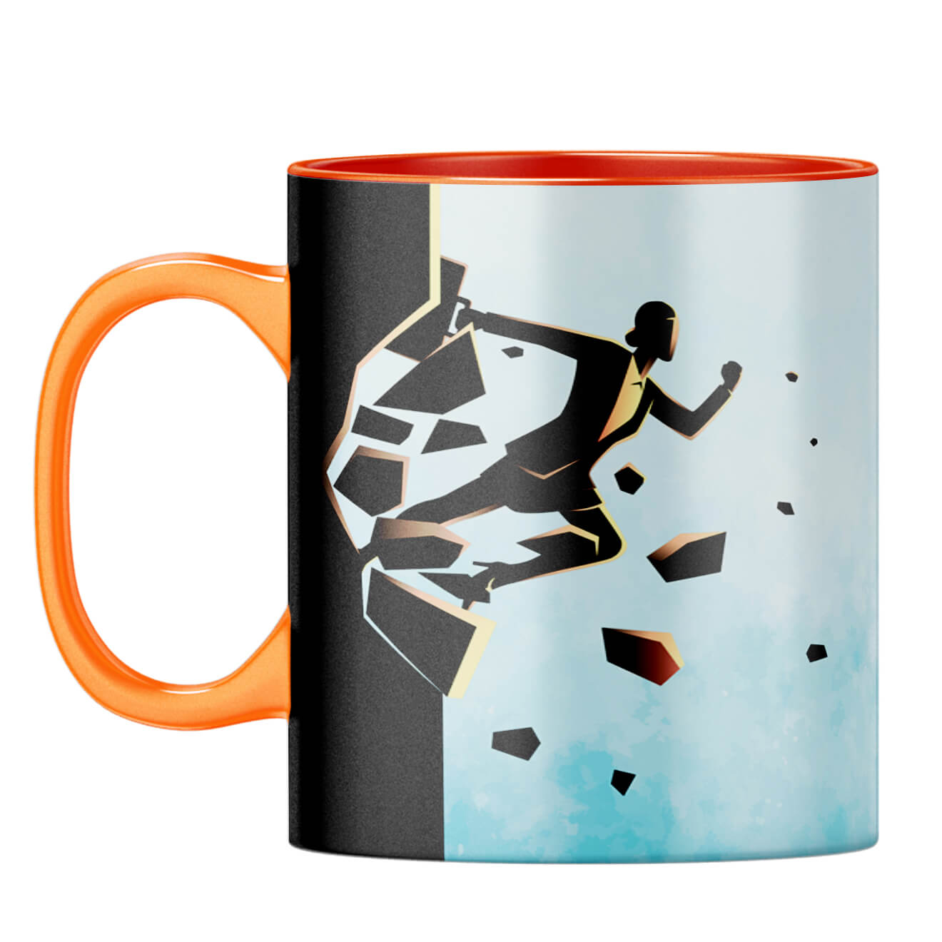 Motivational Quote Coffee Mug Coffee Mug Orange