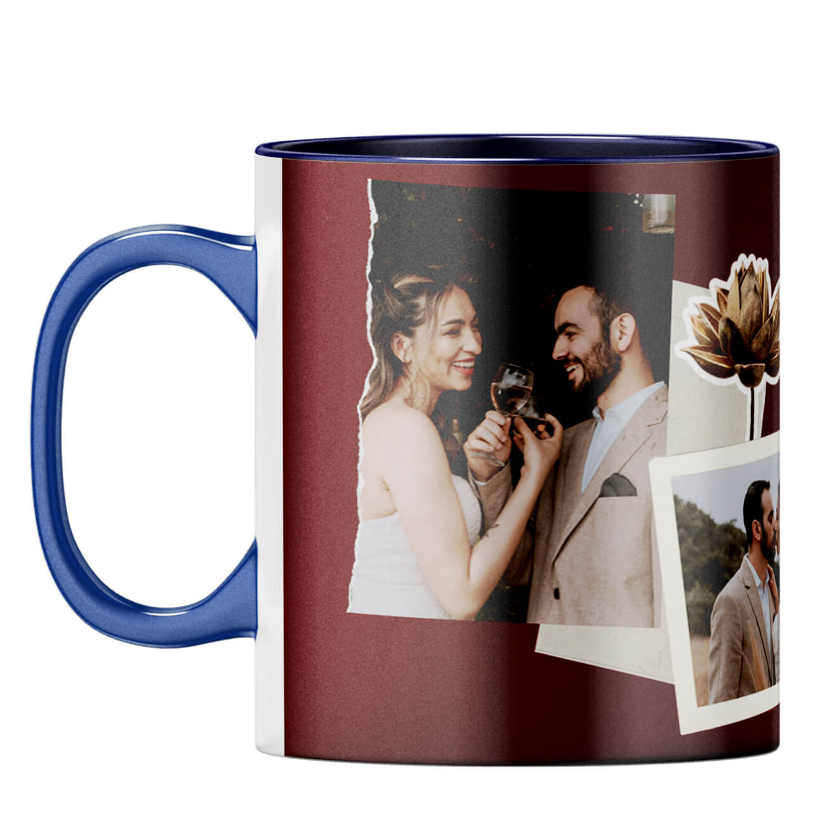 Mr and Mrs Coffee Mug Dark Blue
