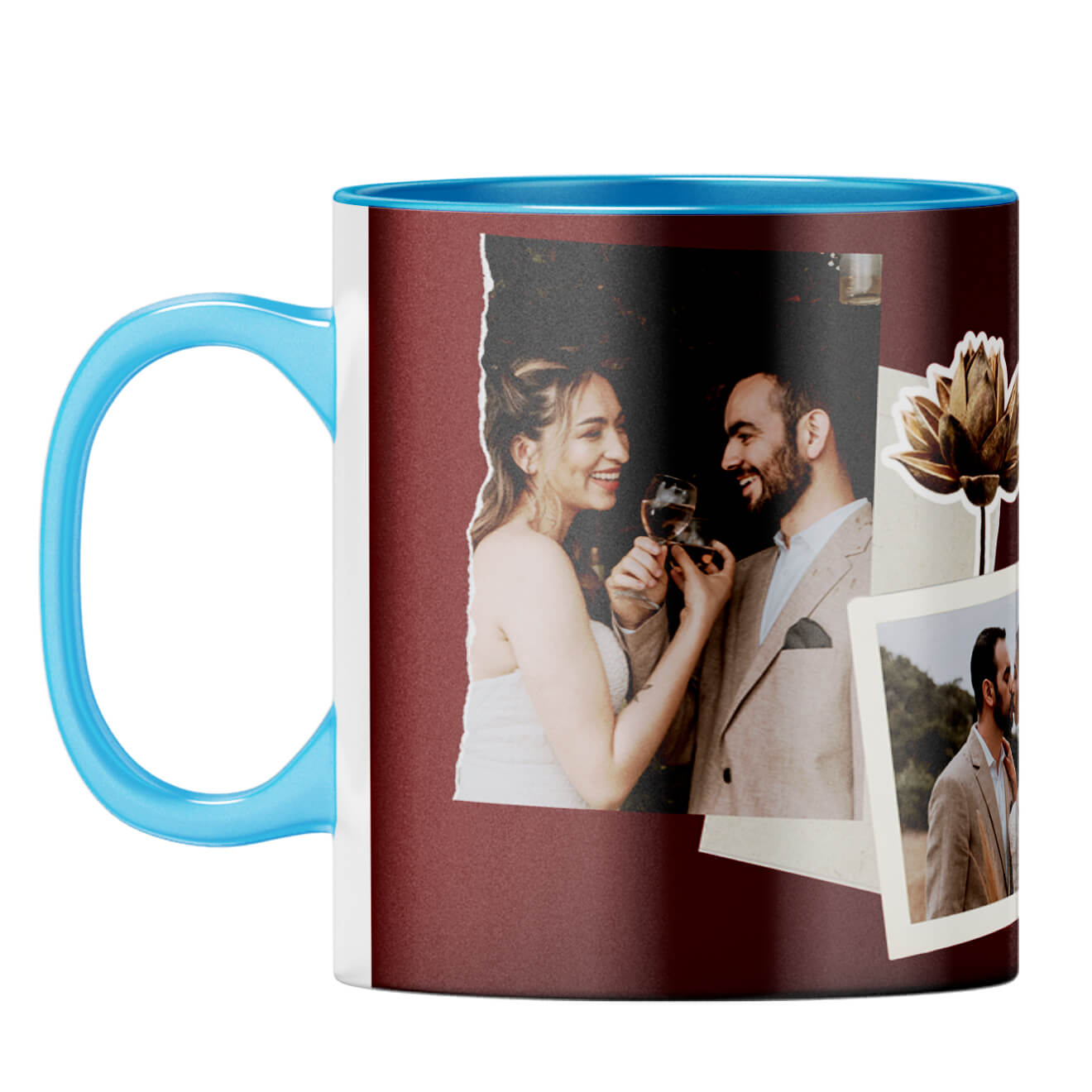 Mr and Mrs Coffee Mug Light Blue