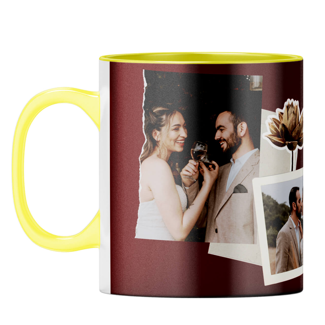 Mr and Mrs Coffee Mug Yellow