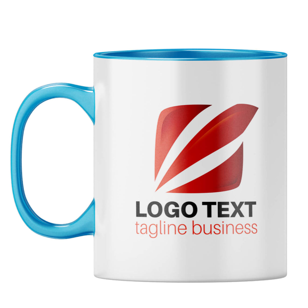 Mug With Your Logo 1 Coffee Mug Light Blue