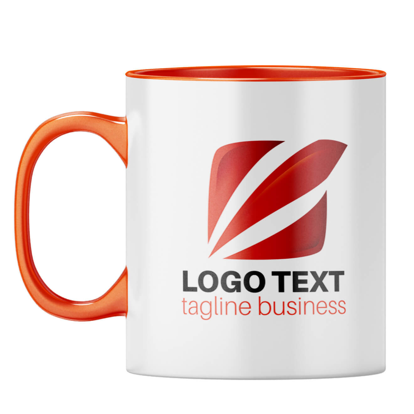 Mug With Your Logo 1 Coffee Mug Orange