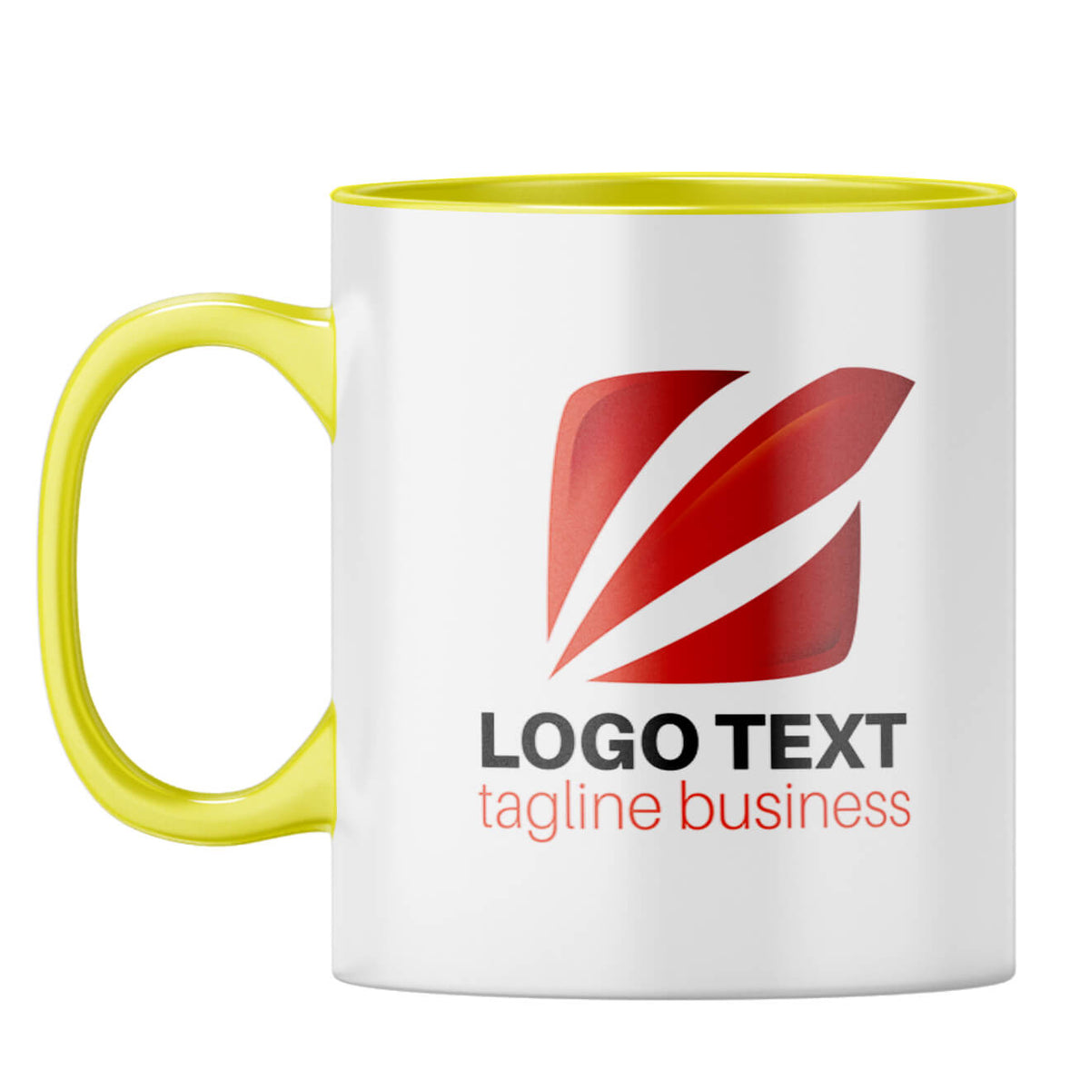 Mug With Your Logo 1 Coffee Mug Yellow