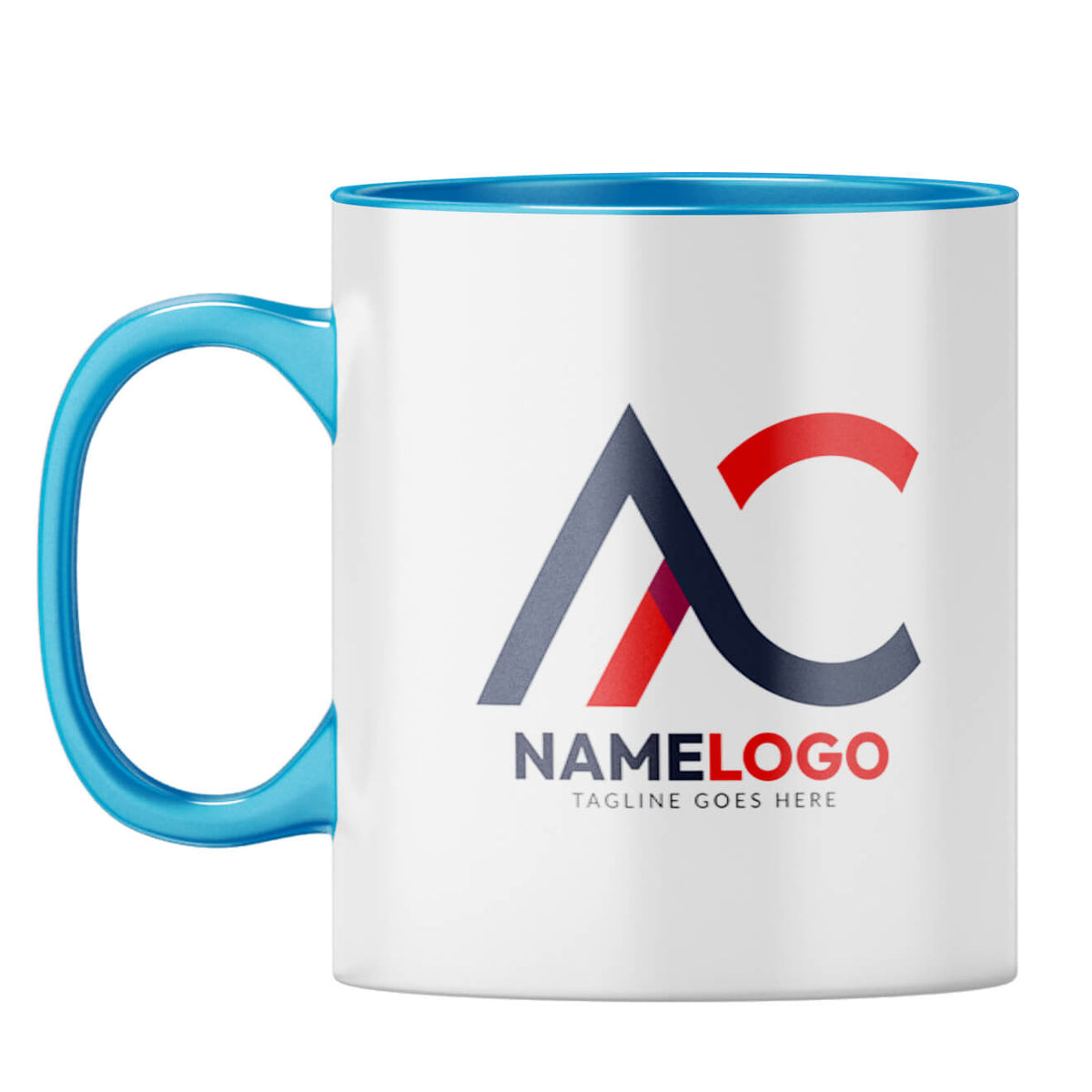 Mug With Your Logo 2 Coffee Mug Light Blue