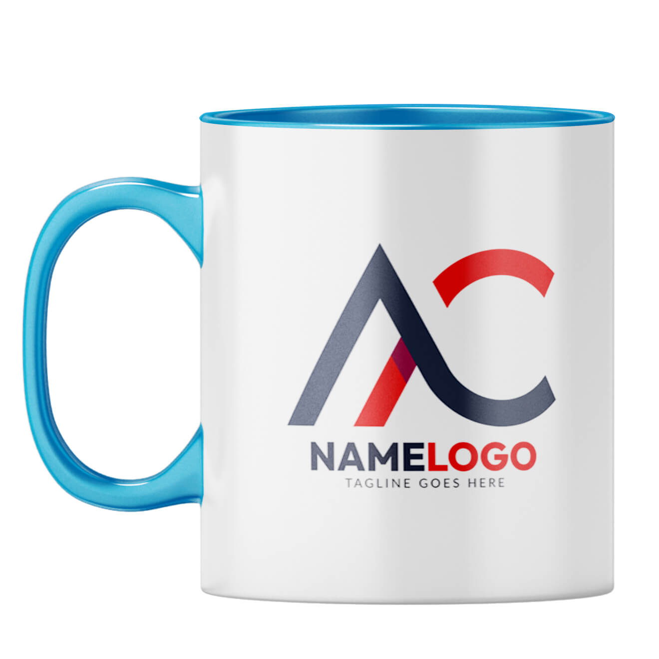 Mug With Your Logo 2 Coffee Mug Light Blue