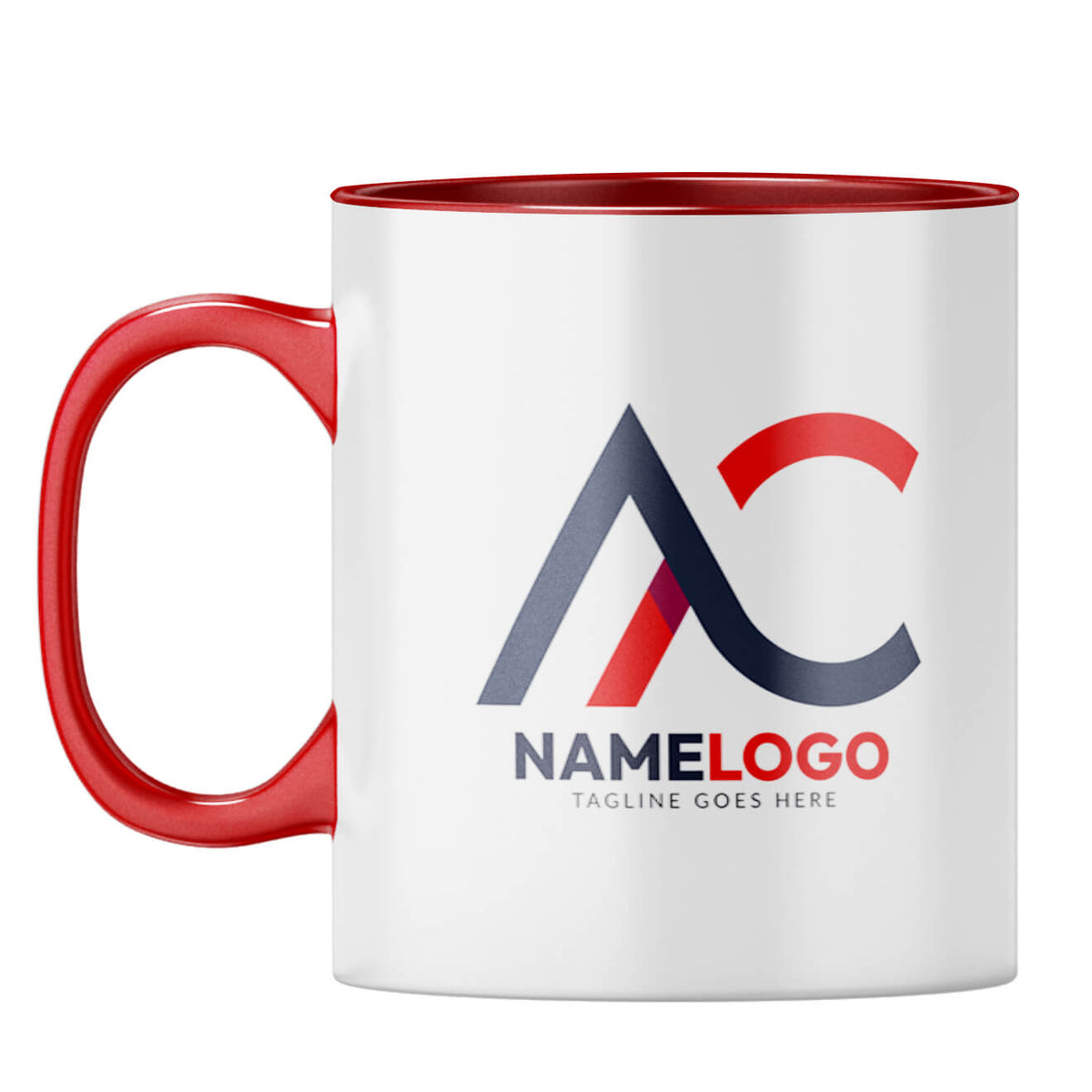 Mug With Your Logo 2 Coffee Mug Red