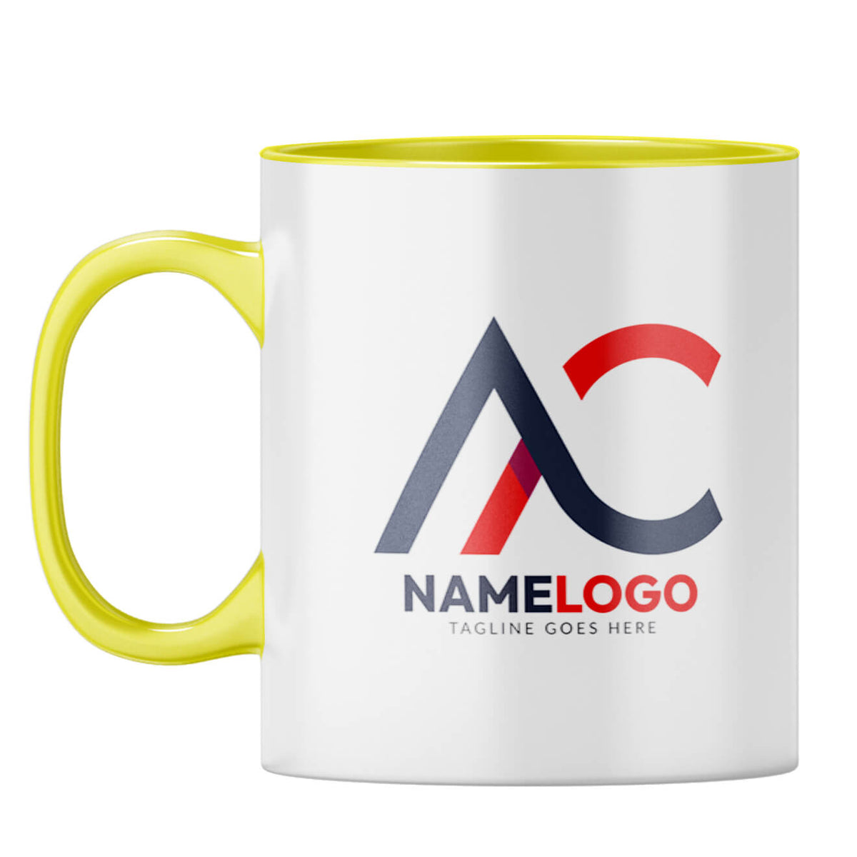 Mug With Your Logo 2 Coffee Mug Yellow
